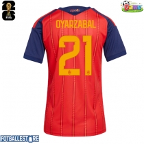 Spania Mikel Oyarzabal #21 Hjemmedrakt Dame VM 2026 Kortermet